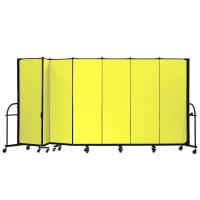 Screenflex Heavy Duty Room Dividers (7 Panels) - Yellow
