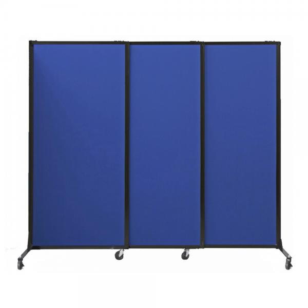Quick-Wall Portable Partition Room Divider (Sliding) - Fabric