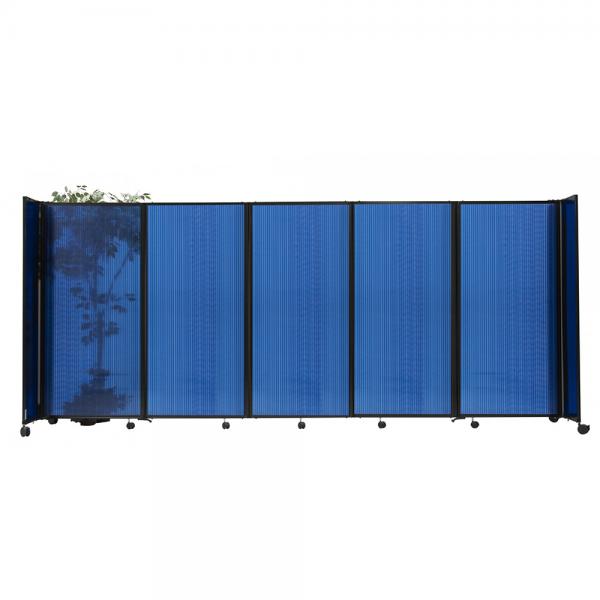 Versare Room Divider 360 Articulating Partition - Polycarbonate Blue